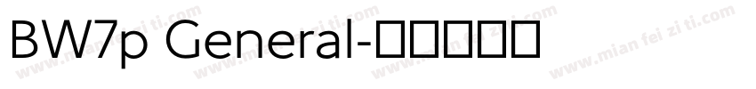 BW7p General字体转换